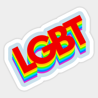 LGBT Rainbow Logo Sticker